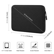 Custodia Haweel Slim per tablet/laptop - 9.7"-11" - Nera