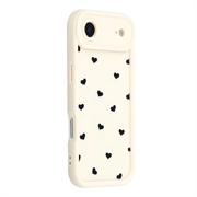 Custodia antiurto in TPU per iPhone Air con motivo a cuore e bordi rialzati