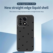 Custodia sottile in TPU con motivo a cuore per OnePlus 15 - Nera