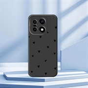 Custodia sottile in TPU con motivo a cuore per OnePlus 15 - Nera