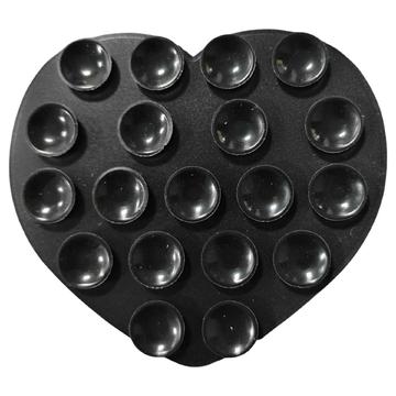 Supporto per telefono a forma di cuore con ventosa in silicone adesivo