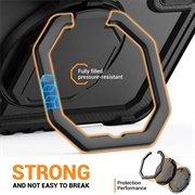 Custodia Heavy Duty 360 con Cinturino da Polso per Lenovo Tab M11/Idea Tab - nera