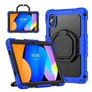 Custodia Heavy Duty 360 con Cinturino da Polso per Lenovo Tab M11/Idea Tab - Blu Scuro