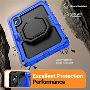 Custodia Heavy Duty 360 con Cinturino da Polso per Lenovo Tab M11/Idea Tab - Blu Scuro