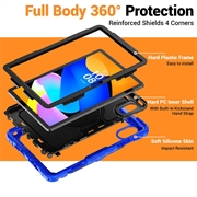 Custodia Heavy Duty 360 con Cinturino da Polso per Lenovo Tab M11/Idea Tab - Blu Scuro