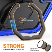Custodia Heavy Duty 360 con Cinturino da Polso per Lenovo Tab M11/Idea Tab - Blu Scuro