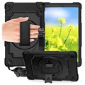 iPad 10.2 Heavy Duty 360 Case with Hand Strap - Black