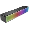 LED Flame Atmosphere Bluetooth Speaker BTS-596 - Black