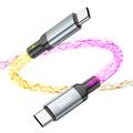 Hoco U112 Shine 60W Cavo USB-C / USB-C - 1m - Grigio