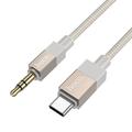 Hoco UPA32B Cavo audio da USB-C a 3.5mm - 1m - Oro