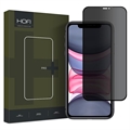 Proteggi Schermo in Vetro Temperato Hofi Anti Spy Pro+ Privacy per iPhone 11 / iPhone XR - Bordo Nero