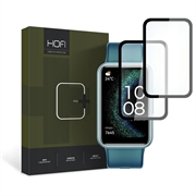 Proteggi Schermo in Vetro Temperato Hofi Hybrid Pro+ per Huawei Watch Fit SE - Bordo Nero - 2 Pz.