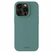 Custodia in silicone per iPhone 16 Pro Max Holdit - Verde muschio