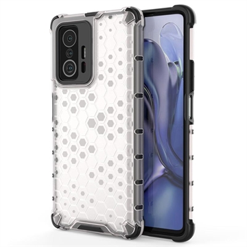 Custodia Ibrida Honeycomb Armored per Xiaomi 11T/11T Pro - Trasparente