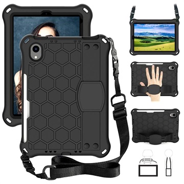 iPad 10.2 Heavy Duty 360 Case with Hand Strap - Black