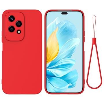 Custodia in Silicone Liquido per Honor 200 Lite - Rossa