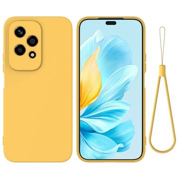 Custodia in Silicone Liquido per Honor 200 Lite - Gialla