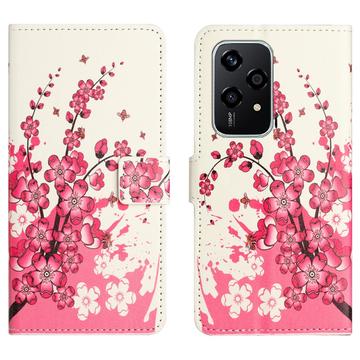 Custodia a Portafoglio Serie Style per Honor 200 Lite - Fiori Rosa