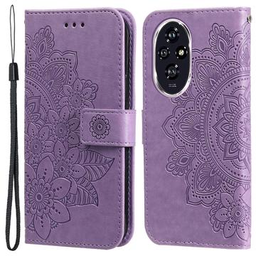 Custodia a portafoglio per Honor 200 serie Mandala - Viola