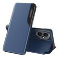 Custodia Flip Smart Clear View per Honor 400 - Blu