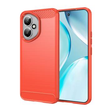 Custodia in TPU spazzolato per Honor 400 - Fibra di Carbonio