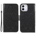 Custodia a portafoglio per Honor 400 Lite serie Mandala - Nera