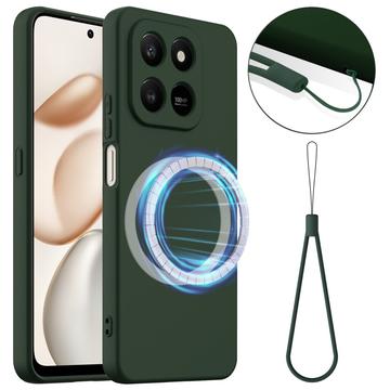 Custodia in silicone liquido per Honor 400 Smart 5G/4G/X7d 4G/5G - compatibile con MagSafe