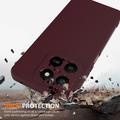 Custodia in silicone liquido per Honor 400 Smart 5G/4G/X7d 4G/5G - compatibile con MagSafe - Vino Rosso