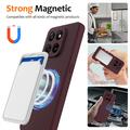 Custodia in silicone liquido per Honor 400 Smart 5G/4G/X7d 4G/5G - compatibile con MagSafe - Vino Rosso