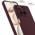 Custodia in silicone liquido per Honor 400 Smart 5G/4G/X7d 4G/5G - compatibile con MagSafe - Vino Rosso