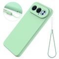 Custodia in silicone liquido con cinghia a mano per Honor 500