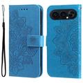 Custodia a portafoglio per Honor 500 serie Mandala - Blu