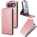 Honor 500 Custodia verticale con supporto - Oro rosa
