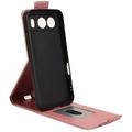 Honor 500 Custodia verticale con supporto - Oro rosa