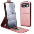 Honor 500 Custodia verticale con supporto - Oro rosa