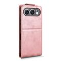 Honor 500 Custodia verticale con supporto - Oro rosa
