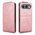 Honor 500 Custodia verticale con supporto - Oro rosa