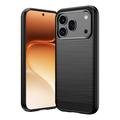 Custodia in TPU spazzolato per Honor 600/600 Pro - Fibra di Carbonio