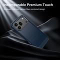 Custodia in TPU spazzolato per Honor 600/600 Pro - Fibra di Carbonio - Blu