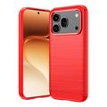 Custodia in TPU spazzolato per Honor 600/600 Pro - Fibra di Carbonio