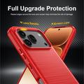 Custodia in TPU spazzolato per Honor 600/600 Pro - Fibra di Carbonio