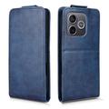 Honor 600 Lite Custodia verticale con supporto - Blu scuro