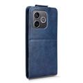 Honor 600 Lite Custodia verticale con supporto - Blu scuro