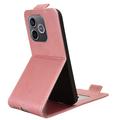 Honor 600 Lite Custodia verticale con supporto - Oro rosa