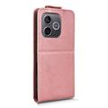 Honor 600 Lite Custodia verticale con supporto - Oro rosa