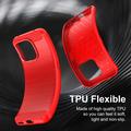 Custodia in TPU spazzolato per Honor 600 Smart - Fibra di Carbonio - Rossa
