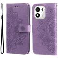 Custodia a portafoglio Mandala per Honor 600 Smart con cinturino da polso - Viola