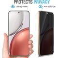 Proteggi Schermo in Vetro Temperato a Copertura Totale Privacy per Honor 600 Smart - Bordo Nero