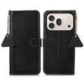 Custodia in pelle a portafoglio Honor 600/600 Pro con RFID - Nera