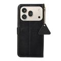Custodia in pelle a portafoglio Honor 600/600 Pro con RFID - Nera